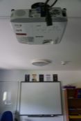 Epson EB-X20 Suspended Projector and 77" Smart Board Interactive Whiteboard, Lot Located in Block: 1