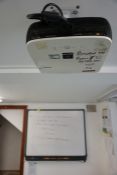 Sony VPL-EX4 3LCD Suspended Projector and 71" Smart Board Interactive Whiteboard, Lot Located in