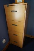 4-Drawer Timber Filing Cabinet, Lot Located in Block: 6 Room: 2