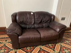 Faux Leather 2-Seater Sofa, Lot Located In; MAIN BUILDING, Ground Floor, Stairwell