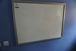 Framed Drywipe Whiteboard 1200 x 900mm, Lot Located in Block: 6 Room: 2
