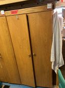 Double-Door Timber Cupboard with Keys, Lot Located In; Tool Shed
