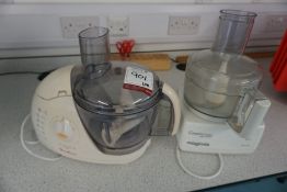 Moulimax Ovatio 3 Duo Food Processor and Magimix Compact 2 Food Processor, Lot Located in Block: 5