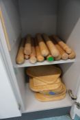 Quantity of Timber Rolling Pins and Chopping Boards as Lotted, Lot Located in Block: 5 Room: 6