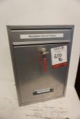Stainless Steel Deposit Box with Key, Lot Located in Block: 3 Corridor