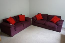 Upholstered 2-Piece Suite Comprising; 3-Seater Sofa and 2-Seater Sofa, Lot Located in Block: 1 Room: