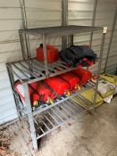 4-Tier Galvanised Rack, Lot Located In; Tool Shed