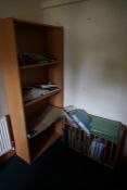 2no. Timber Bookcases and Timber File Storage Unit as Illustrated, Contents Not Included, Lot