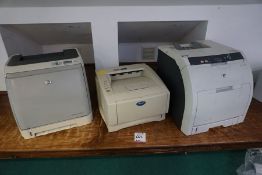 3no. Various Desktop Printers as Lotted, Lot Located in Block: 3 Room: 3 (1st Floor)