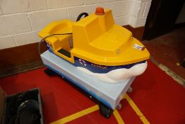 Southern Leisure Group Ride on Life Boat Machine Please Note: There is VAT on the Hammer Price AND