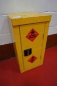 Metal Lockable Hazardous Substances Cabinet with Key 350 x 700 x 310mm, Lot Located in Block: 3