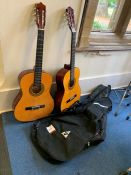 Pair of Herald HL44 Guitars with Carry Cases, Lot Located In; MAIN BUILDING, Ground Floor, Music