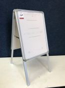 Metal A-Frame Display Board, Please Note: There is VAT on the Hammer Price AND the Buyers Premium