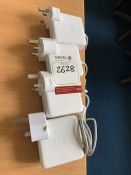 4no. Apple A1184 60W Power Adaptors, Lot Located In; MAIN BUILDING, 1st Floor, IT Room (101)