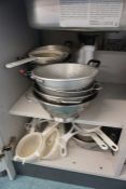 Quantity of Various Cullenders and Sieves as Lotted, Lot Located in Block: 5 Room: 6