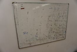 Dry Wipe Whiteboard as Lotted, Lot Located in Block: 3 Room: 1 1200 x 900mm
