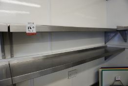 2no. Wall Hung Stainless Steel Shelves 1600mm Long, Lot is Located Main Building, Room: Kitchen