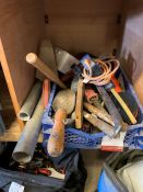 Quantity of Various Tools to Crate, Lot Located In; Tool Shed