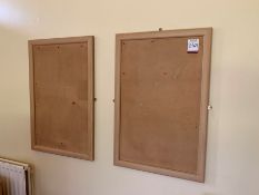 Pair of Beech Effect Framed Notice Boards, Lot Located In; MAIN BUILDING, Ground Floor, Head