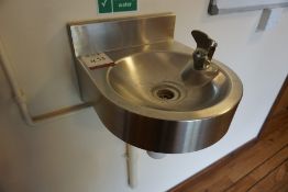 Stainless Steel Wall Hung Drinking Fountain, Lot Located in Block: 1 Ground Floor Corridor