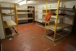5no. Bays of Collapsible Shelving 1900 x 1980 x 750mm, Lot Located in Block: 3 Room: Gymnasium
