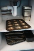 Quantity of Various Muffin Tins and Cake Tins as Lotted, Lot Located in Block: 5 Room: 6