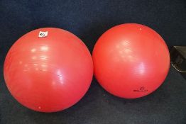 2no. Inflatable Gym Balls as lotted Please Note: There is VAT on the Hammer Price AND the Buyers