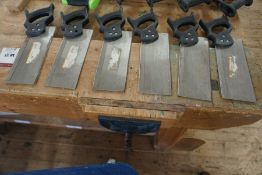 6no. 250mm Tenon Saws as Lotted, Lot Located in Block: 5 Room: 5