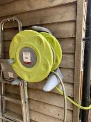 2no. Outside Wall Mounted Hose Reels, Lot Located In; Tool Shed