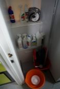 Entire Contents of Cupboard as Illustrated, Lot Located in Block: 1 Room: Restroom (1st Floor)