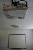 Epson EB-X20 Suspended Projector and 77" Smart Board Interactive Whiteboard, Lot Located in Block: 1