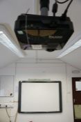 BenQ Suspended Projector and 79" Promethean Interactive Whiteboard, Lot Located in Block: 4 Room: 10