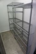 4no. Various Kitchen Wire Racks, 2no. 980 x 1700 x 500mm, 1no. 1080 x 1700 x 500mm, 1no. 580 x