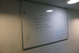 Dry Wipe Whiteboard 1800 x 1200mm, Lot Located in Block: 3 Room: 3 (1st Floor)