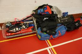 Quantity of Various Hockey Equipment as Illustrated, Lot Located in Block: 3 Room: Gymnasium