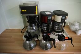 Buffalo Filter Coffee Machine, 2no. Morphy Richards Coffee Machines, 3no. Various Coffee Pots, Lot