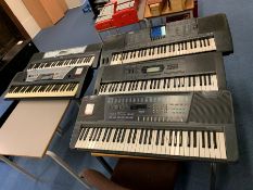 5no. Various Keyboards. Power Adaptors Not Present, Lot Located In; MAIN BUILDING, Ground Floor,