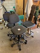 4no. Various Stools, Lot Located In; Tool Shed