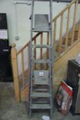 1no. 3 Tread & 1no. 6 Tread Aluminium Step Ladders