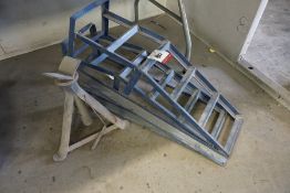 Pair of Vehical Ramps with Axel Stand