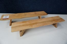 2no. Timber Serving Boards