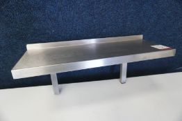 Wall Hung Stainless Steel Shelf 700 x 250mm