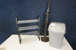 She Rack, Umbrella Stand and Bin as Lotted