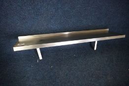 Stainless Steel Wall Hung Shelf 1330 x 300mm