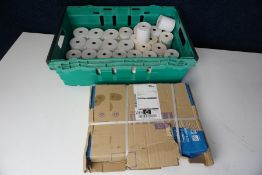 Pack of A3 Paper and Quantity of Various Till Rolls as Lotted, Crate Not Included