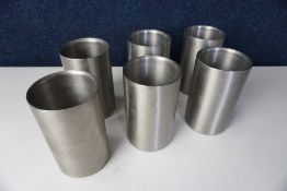 6no. Stainless Steel Wine Coolers