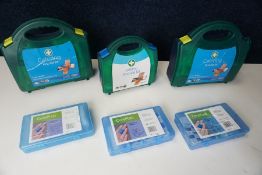 3no. First Aid Kits and 3no. Core Plast Plaster Kits as Lotted