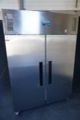 Polar Refrigeration G594 Stainless Steel Double Door Commercial Refrigerator 1330 x 2000 x 810mm,