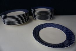 20no. Patterned Rim Plates 280mm dia