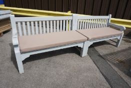 Outdoor Timber Bench with Cushions 3000mm wide